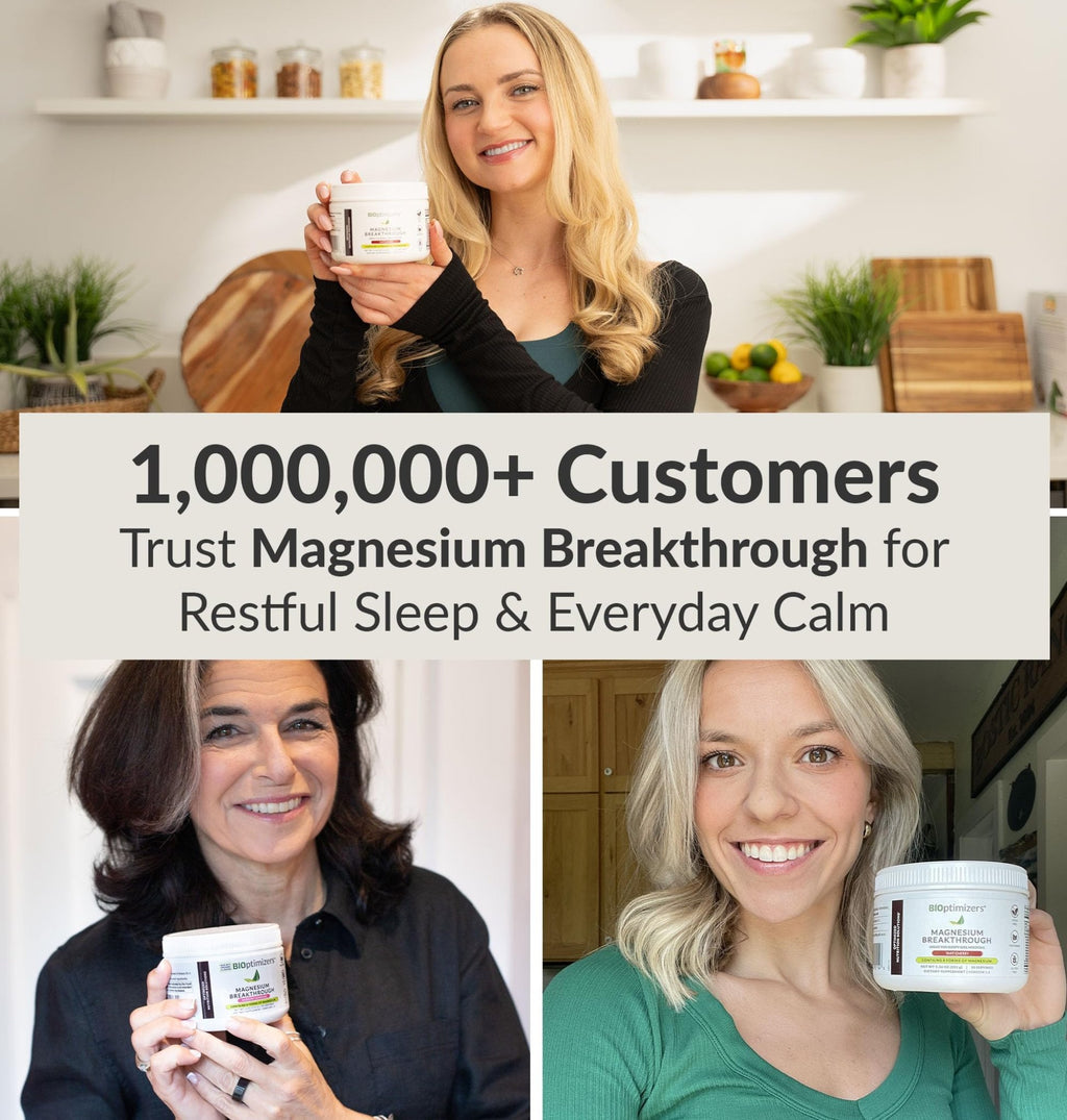 BIOptimizers Magnesium Breakthrough Drink - 8 Forms of Magnesium, Electrolytes, Sleep Health, Stress, Muscle Recovery, Heart Support | Glycinate, Citrate, Malate- Raspberry Lemon - FENGGESTORE20