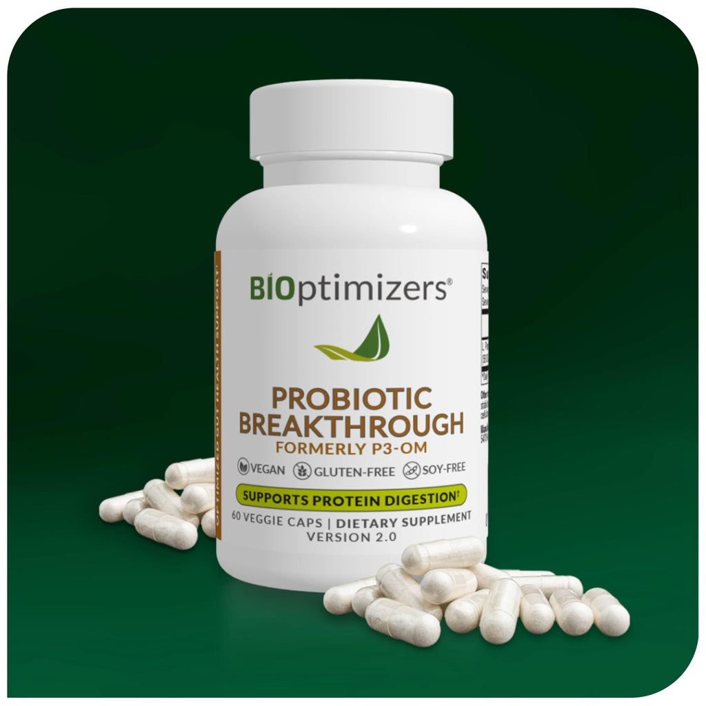 BIOptimizers Probiotic Breakthrough – Lactobacillus Plantarum OM Probiotics & Prebiotics Health Supplement for Gut, Digestive & Immune Support Probiotics - FENGGESTORE20