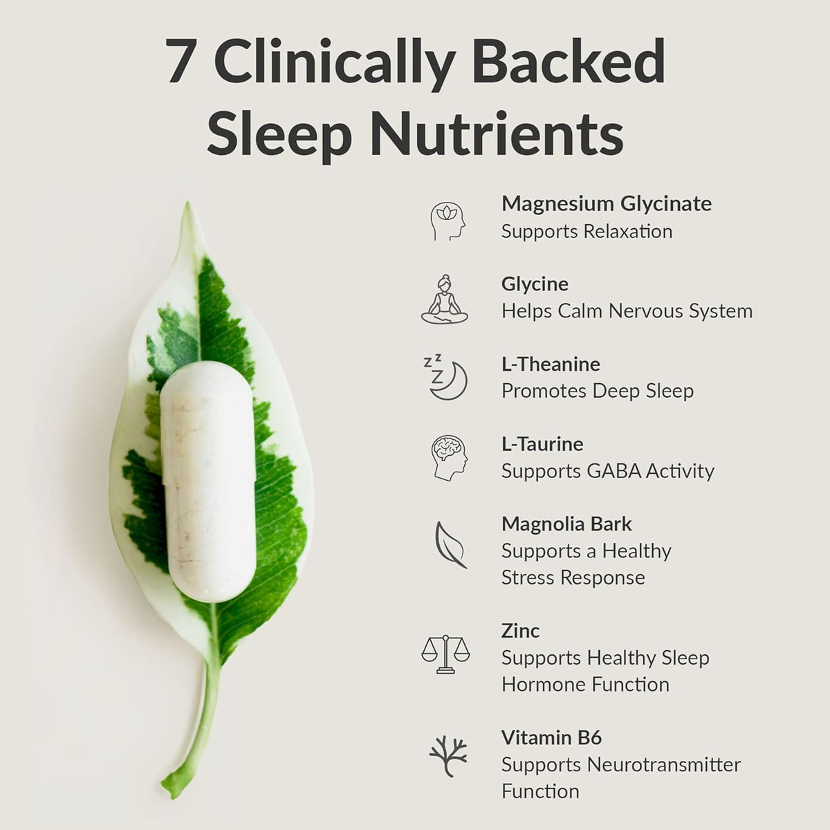 BIOptimizers Sleep Breakthrough Capsules - Natural Support Supplement | Calming Relief Aid for Adults - FENGGESTORE20