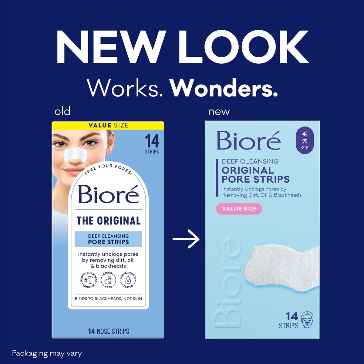 Bioré Original Blackhead Remover Strips, Deep Cleansing Nose Strips With Instant Pore Unclogging - FENGGESTORE20