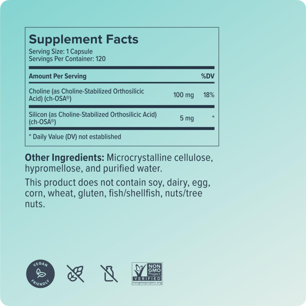 Biosil Collagen Booster Supplement - 120 Original Capsules - Patented ch-OSA Activator for Skin, Hair, Nails & Joints - Supports Natural Production - 60-Day Supply - FENGGESTORE20