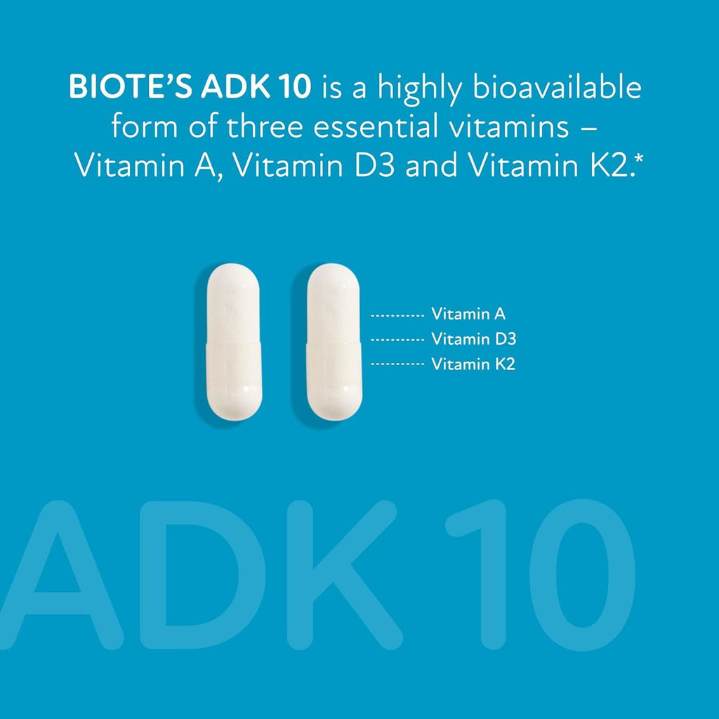 Biote Nutraceuticals - ADK 10 - Immunity + Cardiovascular (90 Capsules) - FENGGESTORE20
