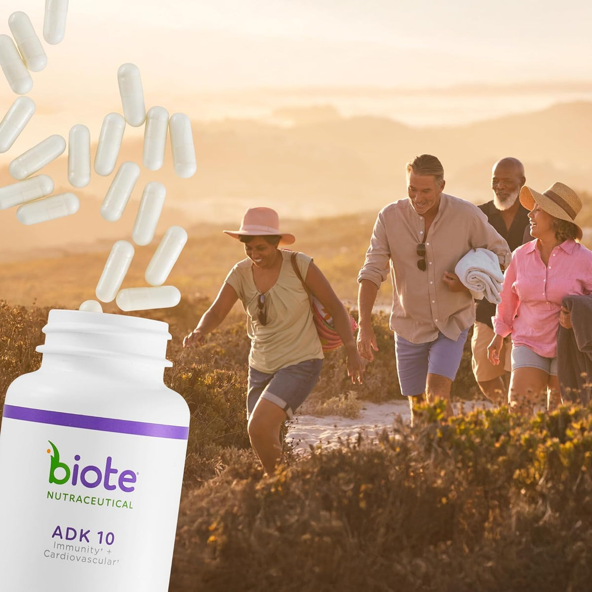 Biote Nutraceuticals - ADK 10 - Immunity + Cardiovascular (90 Capsules) - FENGGESTORE20