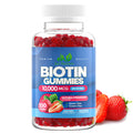 Biotin 10,000mcg Gummies for Hair Growth, Skin & Nails (100 Count) - 2x Maximum Strength Biotin Vitamins for Women & Men - Gluten-Free, Vegan, Non-GMO - FENGGESTORE20