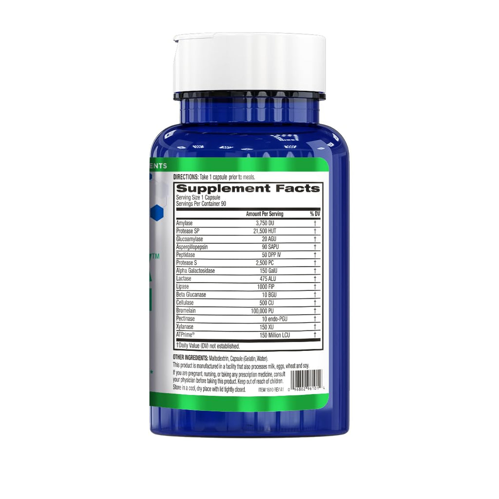 BioTrust AbsorbMax Broad Spectrum Digestive Enzyme Blend, Gluten Free, Non GMO, Digestive Support for Nutrient Digestion, Absorption and Periodic - FENGGESTORE20