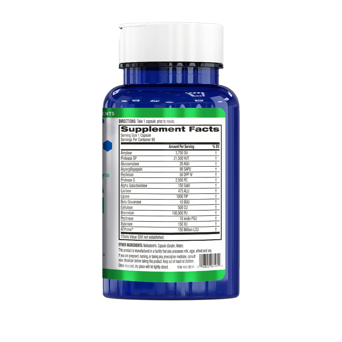 BioTrust AbsorbMax Broad Spectrum Digestive Enzyme Blend, Gluten Free, Non GMO, Digestive Support for Nutrient Digestion, Absorption and Periodic - FENGGESTORE20