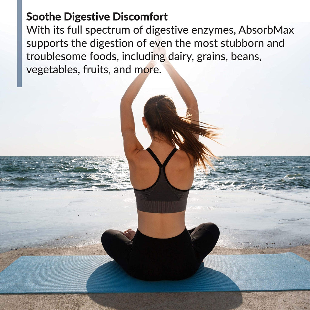 BioTrust AbsorbMax Broad Spectrum Digestive Enzyme Blend, Gluten Free, Non GMO, Digestive Support for Nutrient Digestion, Absorption and Periodic - FENGGESTORE20