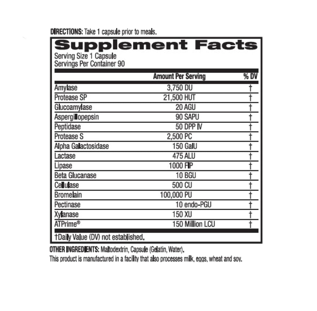 BioTrust AbsorbMax Broad Spectrum Digestive Enzyme Blend, Gluten Free, Non GMO, Digestive Support for Nutrient Digestion, Absorption and Periodic - FENGGESTORE20