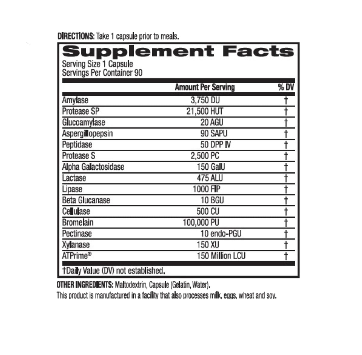 BioTrust AbsorbMax Broad Spectrum Digestive Enzyme Blend, Gluten Free, Non GMO, Digestive Support for Nutrient Digestion, Absorption and Periodic - FENGGESTORE20