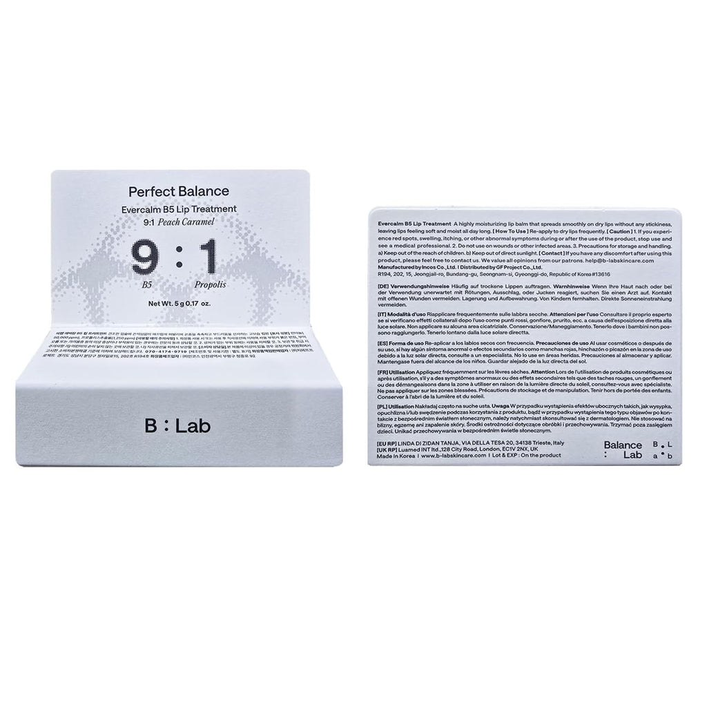 B:Lab Evercalm B5 Lip Treatment 5g - FENGGESTORE20