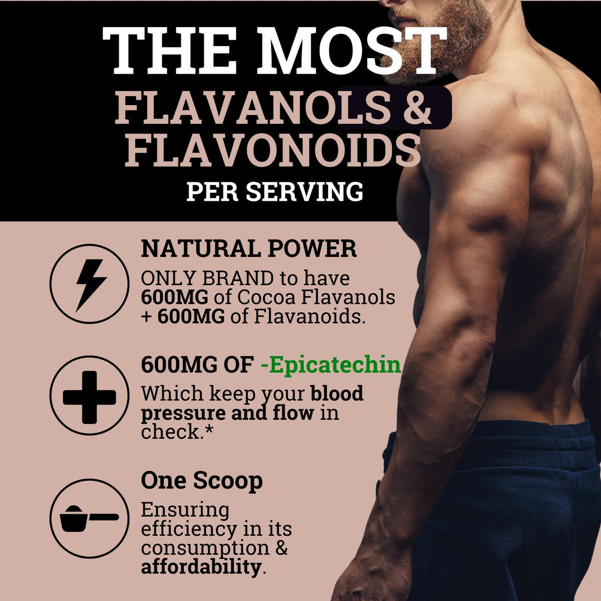 Black Forest High Flavanol Cocoa Powder (1200mg Flavanols & Flavonoids Supplements)10X More Flavanols (Epicatechin) Than Cocoa & 600mg of Epicatechin Supplement - FENGGESTORE20