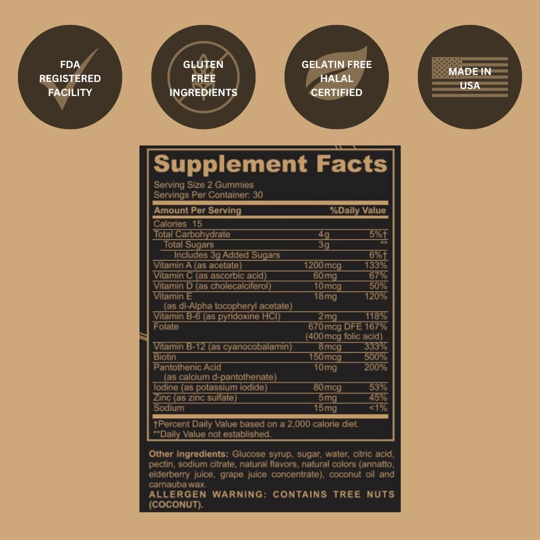 Black Girl Vitamins Look Good Feel Good Bundle – Hair Skin & Nails, Vitamin D3 2000IU & Once a Day Multivitamin - Women's Supplement Bundle - FENGGESTORE20