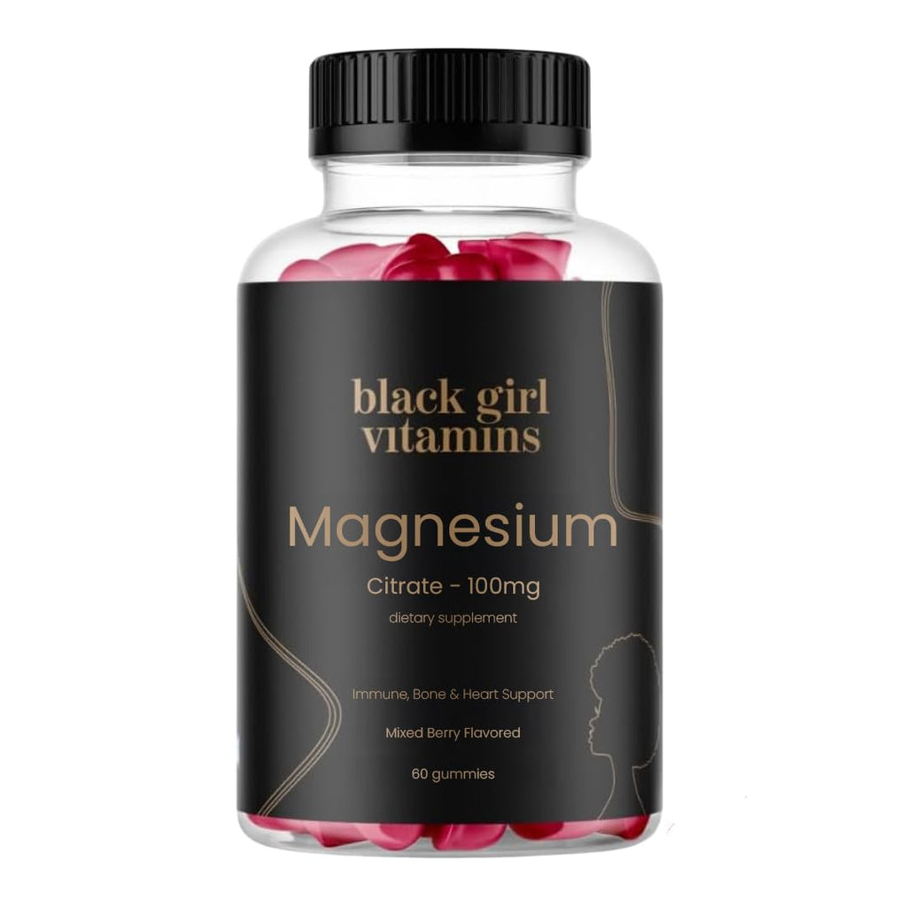 Black Girl Vitamins - Magnesium Gummies, for Sleep, Immunity, and Bone Support. Magnesium Citrate Supplement - FENGGESTORE20