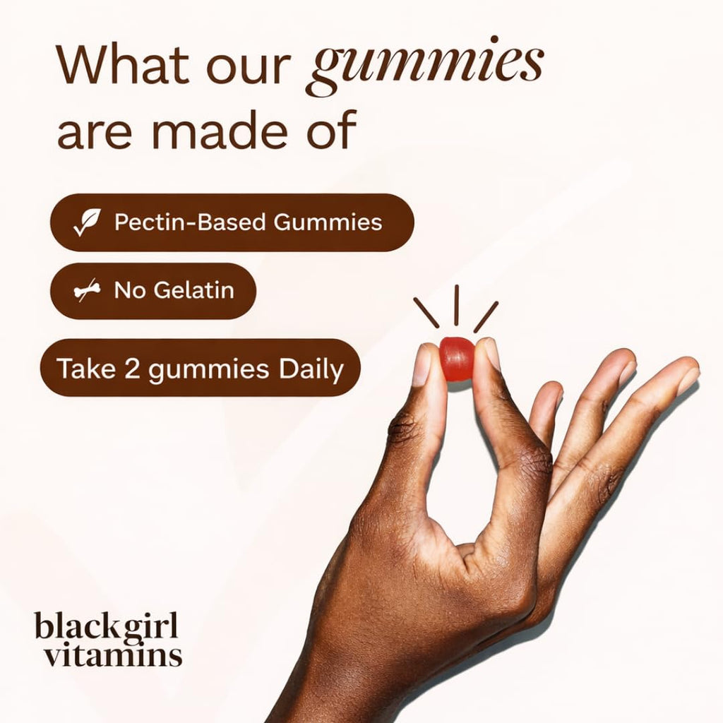 Black Girl Vitamins Once a Day - Womens Multivitamin Gummy - Vitamin A, B, C, E and Zinc. Multivitamin for Women, Immune Support. Vegan - FENGGESTORE20