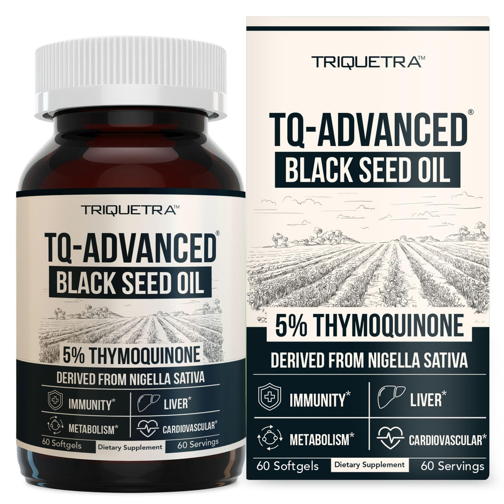 Black Seed Oil Softgels | 5% Thymoquinone - TQ-Advanced® | High Potency - 500 mg per Capsule - 15:1 Concentrate from Nigella Sativa Extract - FENGGESTORE20