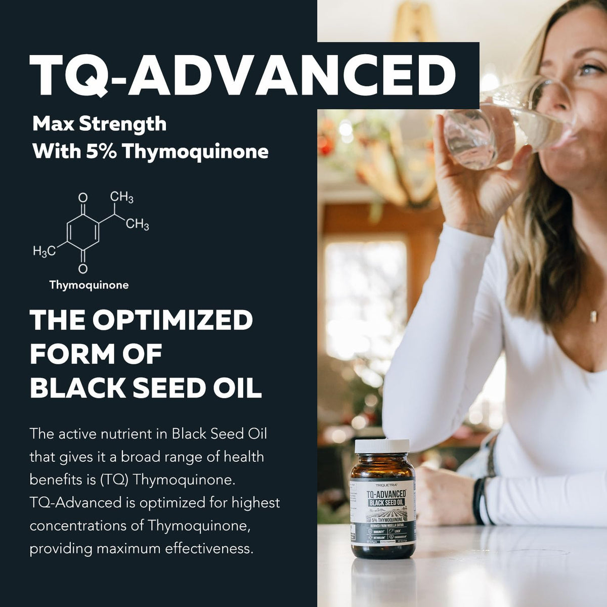Black Seed Oil Softgels | 5% Thymoquinone - TQ-Advanced® | High Potency - 500 mg per Capsule - 15:1 Concentrate from Nigella Sativa Extract - FENGGESTORE20