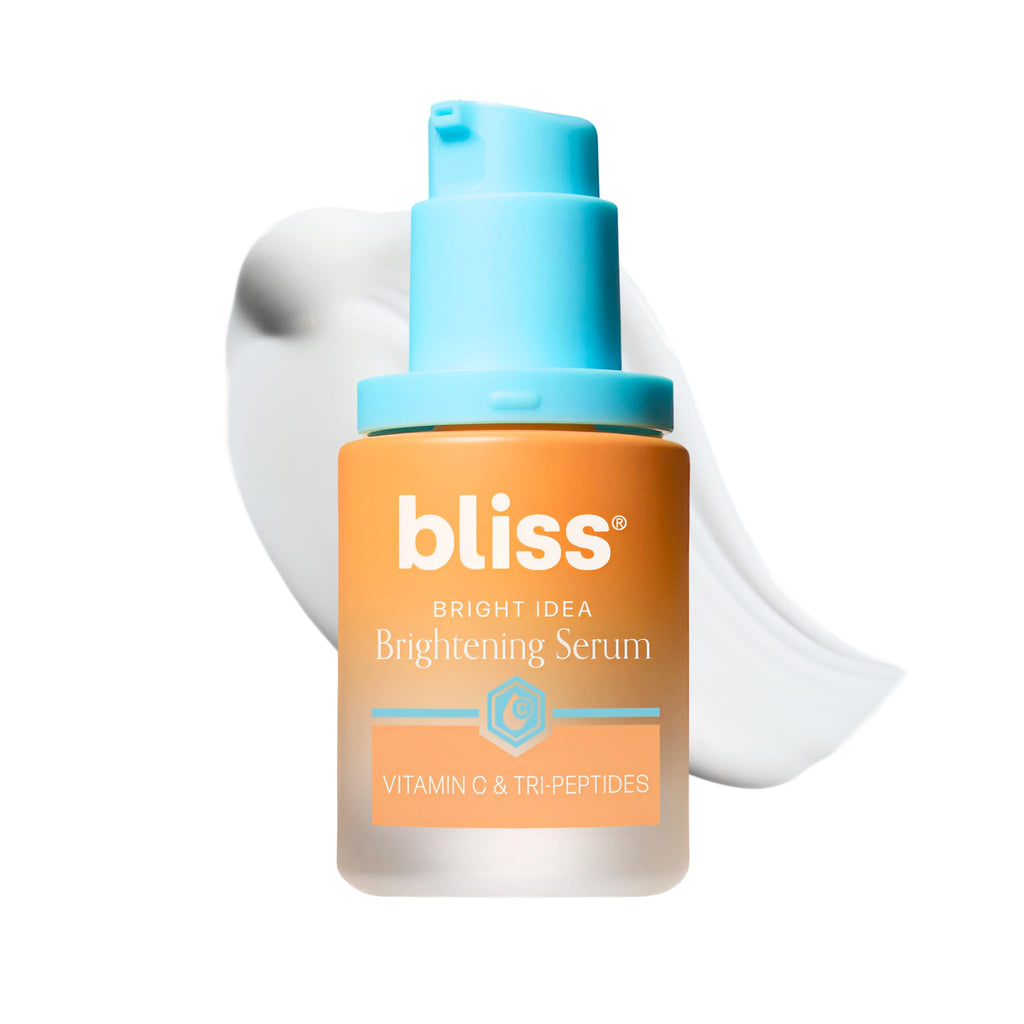 Bliss Vitamin C + Tri-Peptide Face Serum – Stabilized Vitamin C with Collagen-Boosting Peptide – Brightening Serum for Dark Spots, Fine Lines & Firmness – Hyaluronic Acid, Green Tea – 1 fl oz - FENGGESTORE20