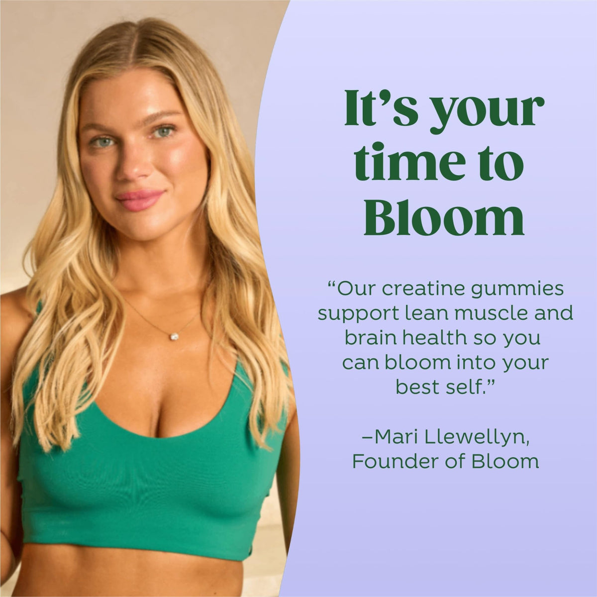Bloom Creatine Monohydrate Gummies, 5g Per Serving, Sugar Free Creatine Gummy for Workout, Strength, Cognitive Health & Lean Muscle Support - FENGGESTORE20
