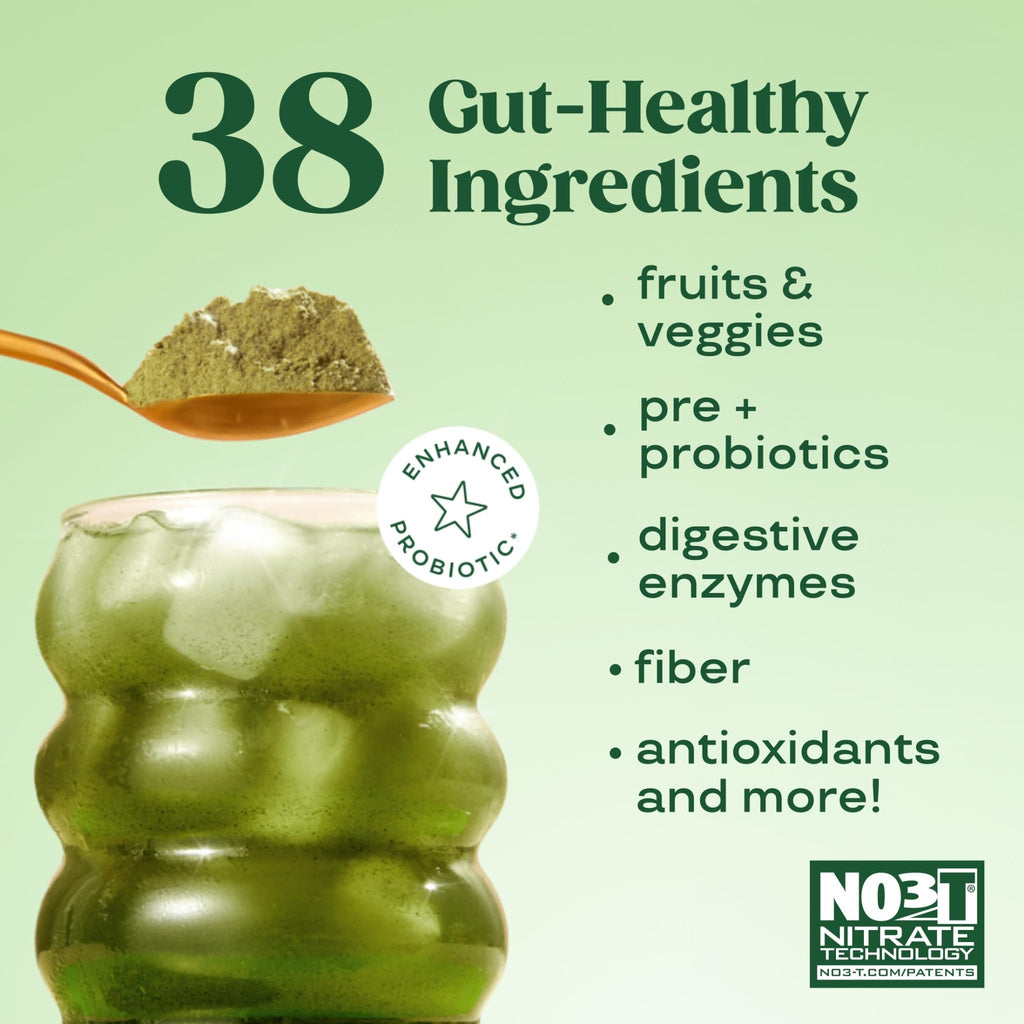 Bloom Nutrition Superfood Greens Powder, Digestive Enzymes with Probiotics and Prebiotics, Gut Health, Bloating Relief for Women, Chlorella, Green Juice Mix with Beet Root Powder, 30 SVG, Mango - FENGGESTORE20