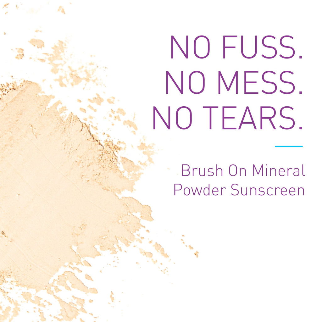 BOB KIDS SPF 30 Brush On Mineral Powder Sunscreen, Broad Spectrum Protection, Water Resistant 80 Mins, Fragrance Free - FENGGESTORE20