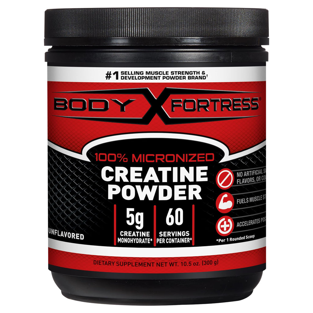 Body Fortress 100% Creatine Monohydrate Powder - Unflavored Micronized Creatine Supplement for Muscle Growth, Strength & Recovery, Pre Workout & Post Workout - FENGGESTORE20