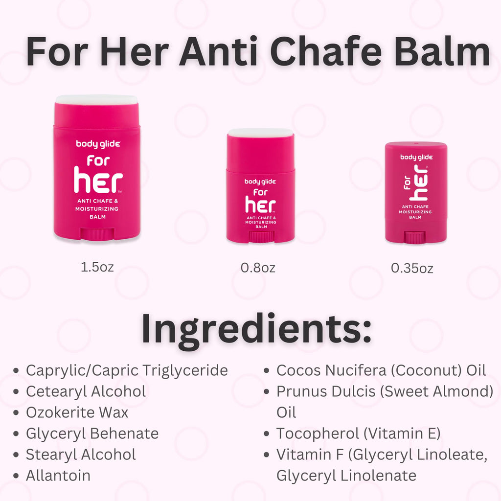 Body Glide For Her Anti Chafe Balm | Chafing stick with added emollients | Great for dry - FENGGESTORE20