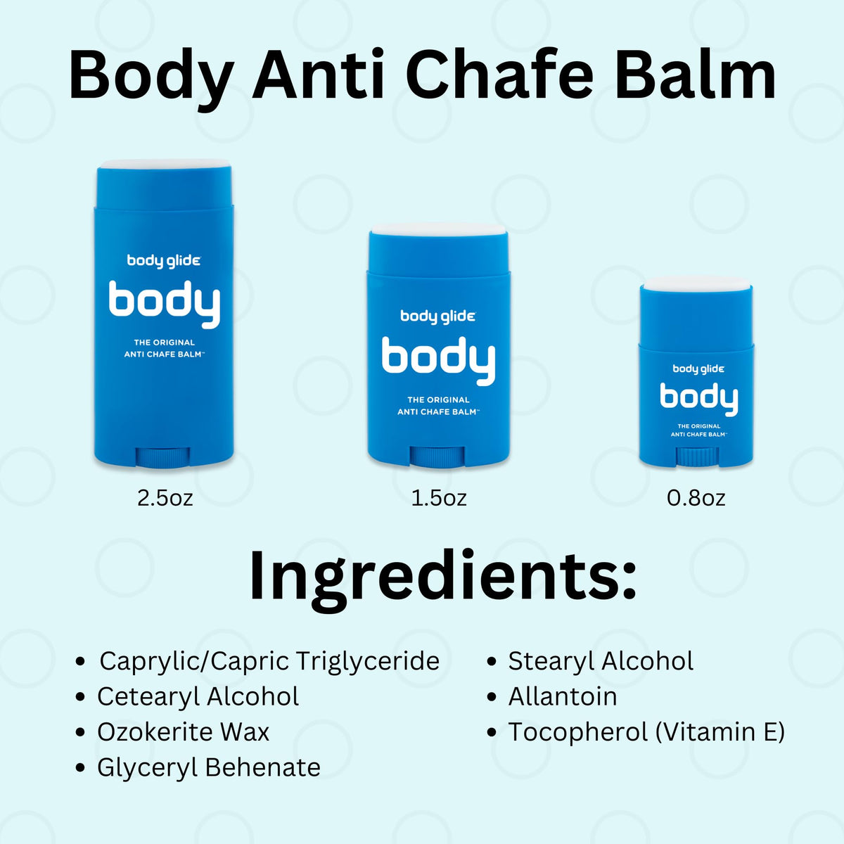 Body Glide Original Anti Chafe Balm | No Chafing Stick | Prevent Arm, Chest, Butt, Thigh, Ball Chafing & Irritation - FENGGESTORE20