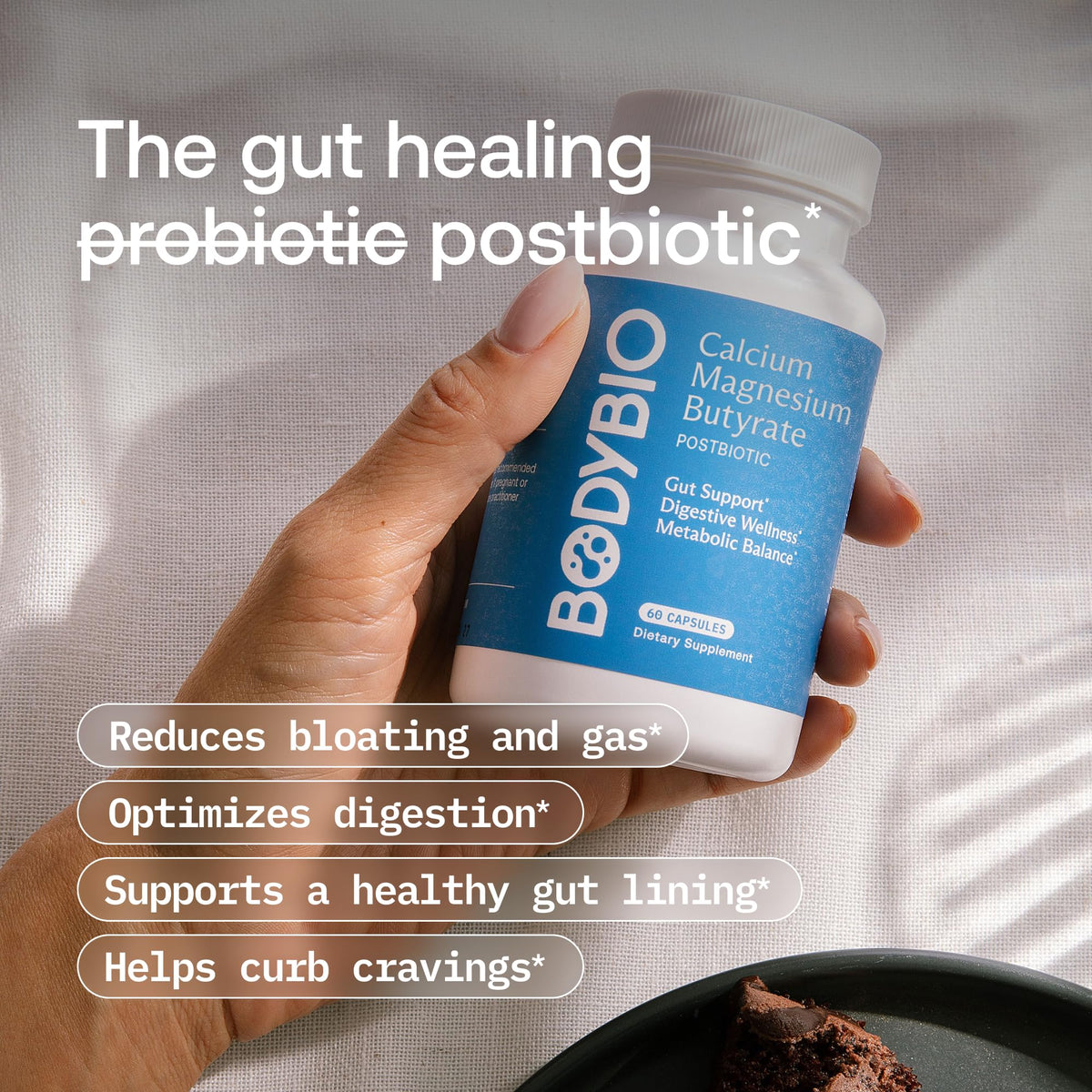 BodyBio Butyrate - Postbiotic for Gut Health, Digestive Support, Bloat, Gas & Constipation Relief, Leaky Gut Repair - Calcium, Magnesium - FENGGESTORE20