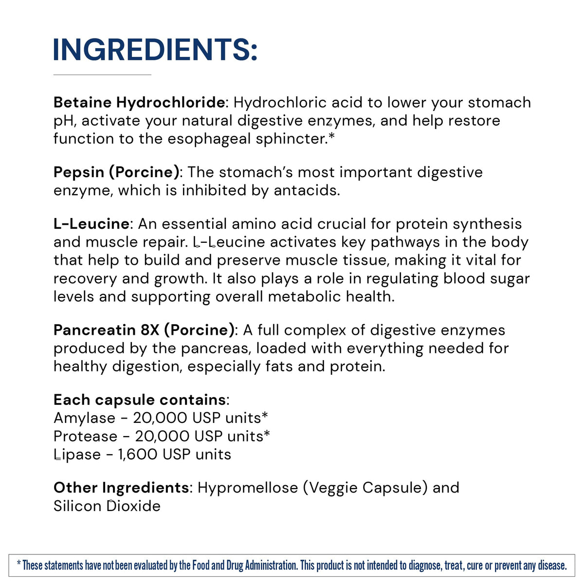 BodyHealth Digestive Enzymes Full Spectrum Digestive Support (180 caps), Betaine, Pepsin, Pancreatin BPP Loaded with Enzymes and Probiotics, Relief for Stomach Bloating, Heartburn, Gas, Constipation - FENGGESTORE20