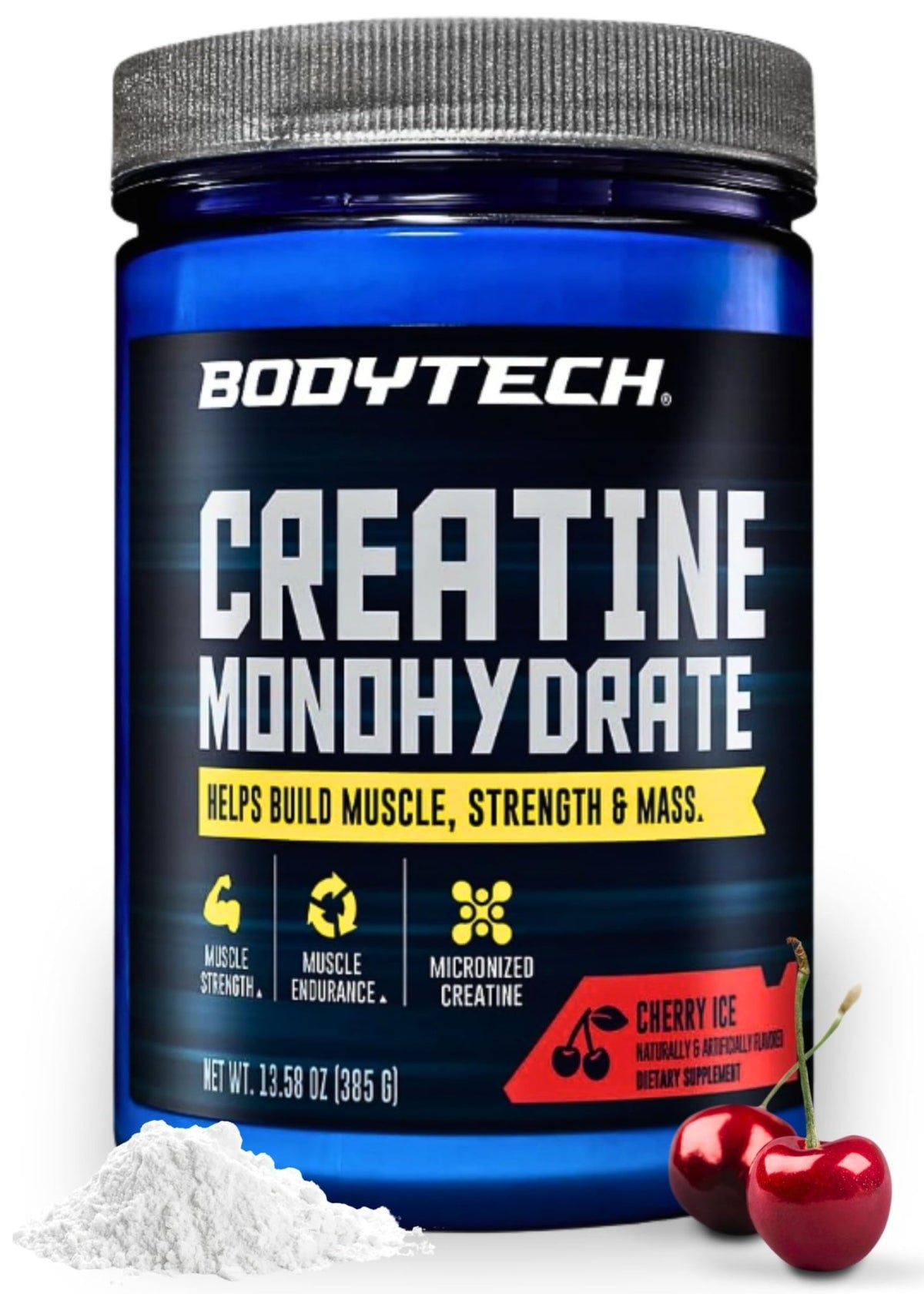 BodyTech 100% Pure Creatine Monohydrate Powder - Micronized for Maximum Absorption - Supports Muscle Strength & Power Output - FENGGESTORE20