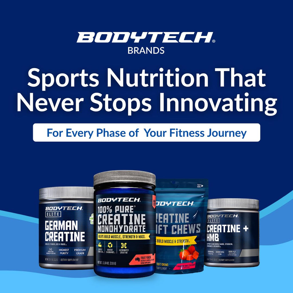 BodyTech Creatine Monohydrate Powder a Micronized a Fruit Punch (11.64 Oz./55 Servings) - FENGGESTORE20