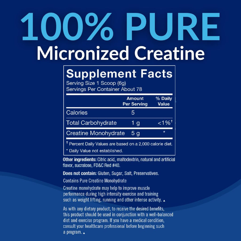 BodyTech Creatine Monohydrate Powder a Micronized a Fruit Punch (11.64 Oz./55 Servings) - FENGGESTORE20