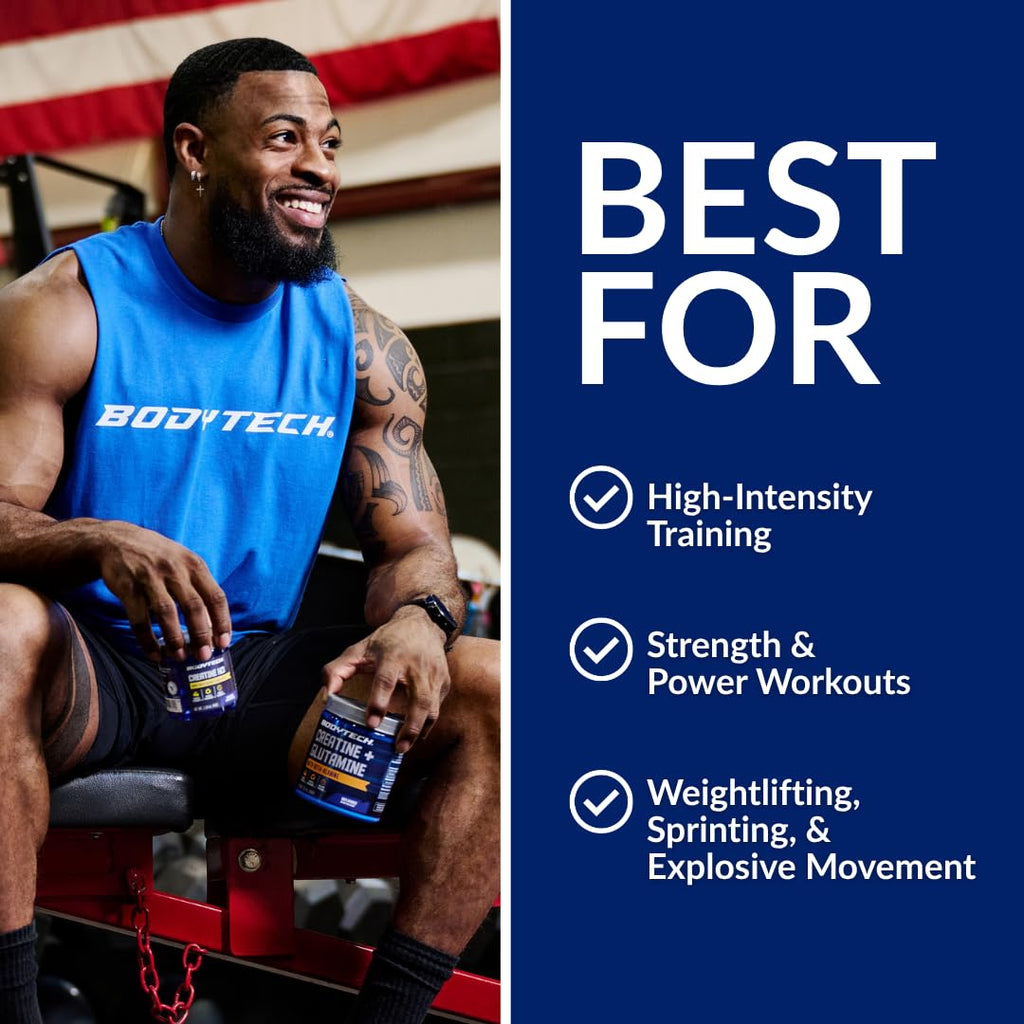 BodyTech Creatine Monohydrate Powder a Micronized a Fruit Punch (11.64 Oz./55 Servings) - FENGGESTORE20