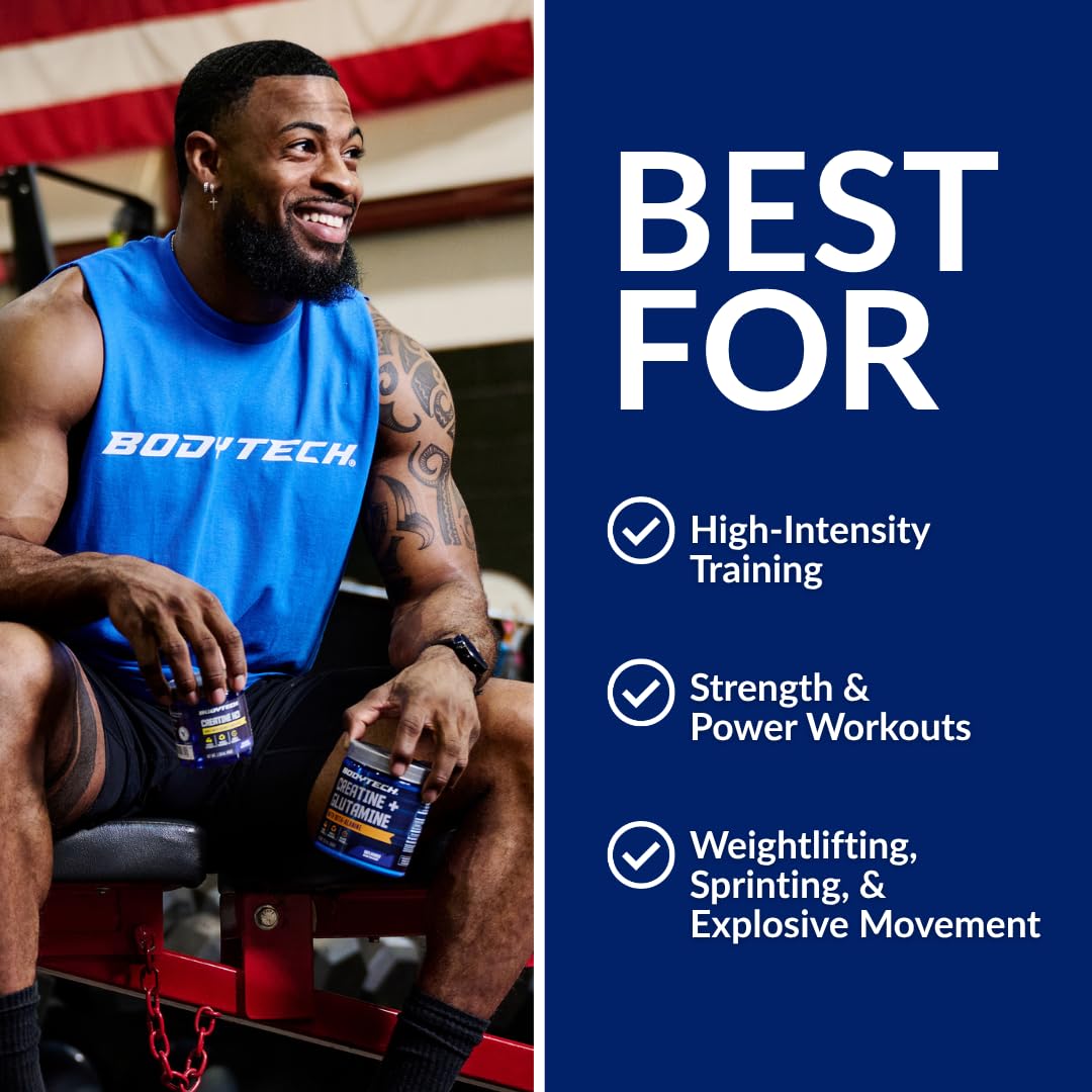 BodyTech Creatine Monohydrate Powder a Micronized a Fruit Punch (11.64 Oz./55 Servings) - FENGGESTORE20