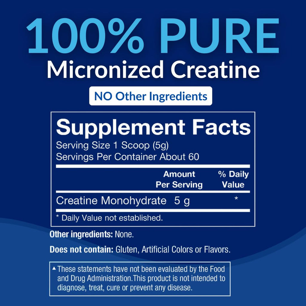 BodyTech Creatine Monohydrate Powder, Unflavored Micronized Creatine Formula for Men and Women, 5g per Serving, Pre Workout & Post Workout Supplement - FENGGESTORE20