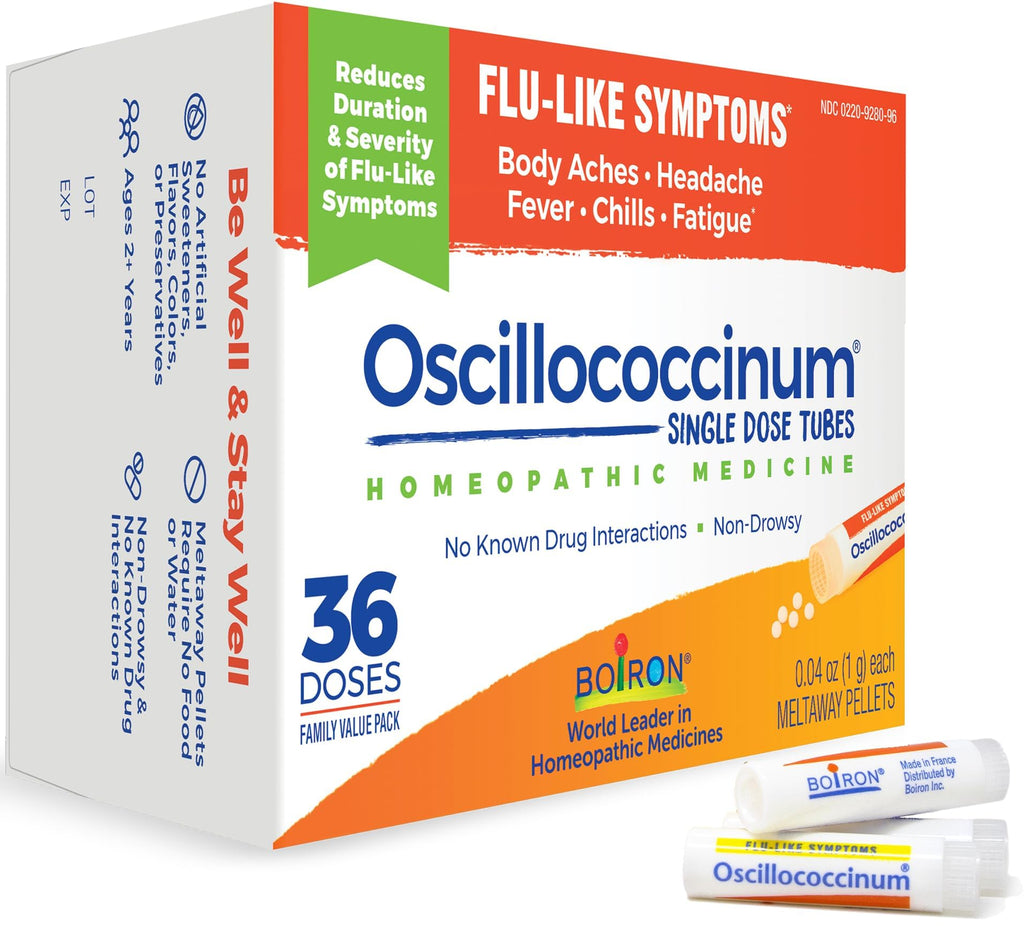 Boiron Oscillococcinum 36 Doses Homeopathic Medicine for Flu-Like Symptoms - FENGGESTORE20