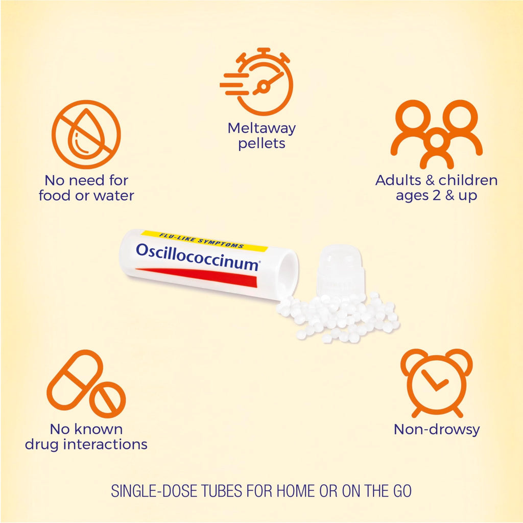 Boiron Oscillococcinum for Relief from Flu-Like Symptoms of Body Aches, Headache, Fever, Chills, and Fatigue - 30 Doses - FENGGESTORE20