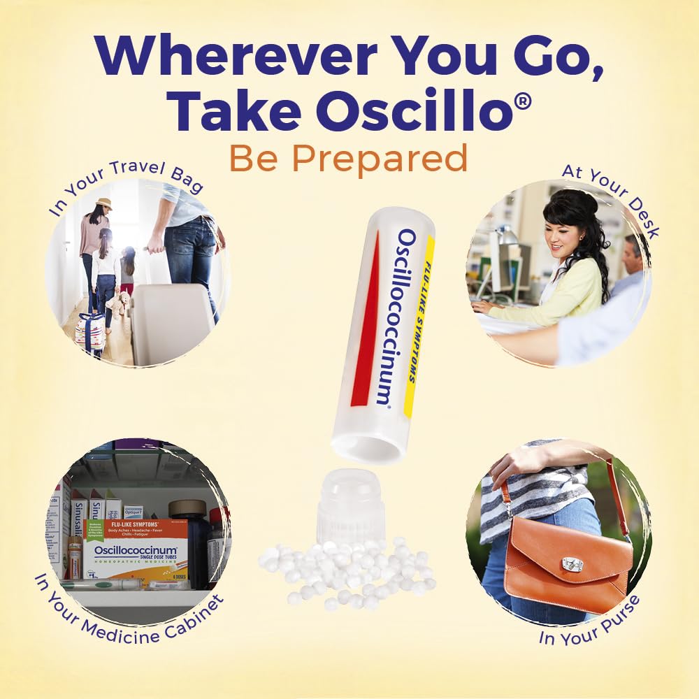 Boiron Oscillococcinum for Relief from Flu-Like Symptoms of Body Aches, Headache, Fever, Chills, and Fatigue - 30 Doses - FENGGESTORE20