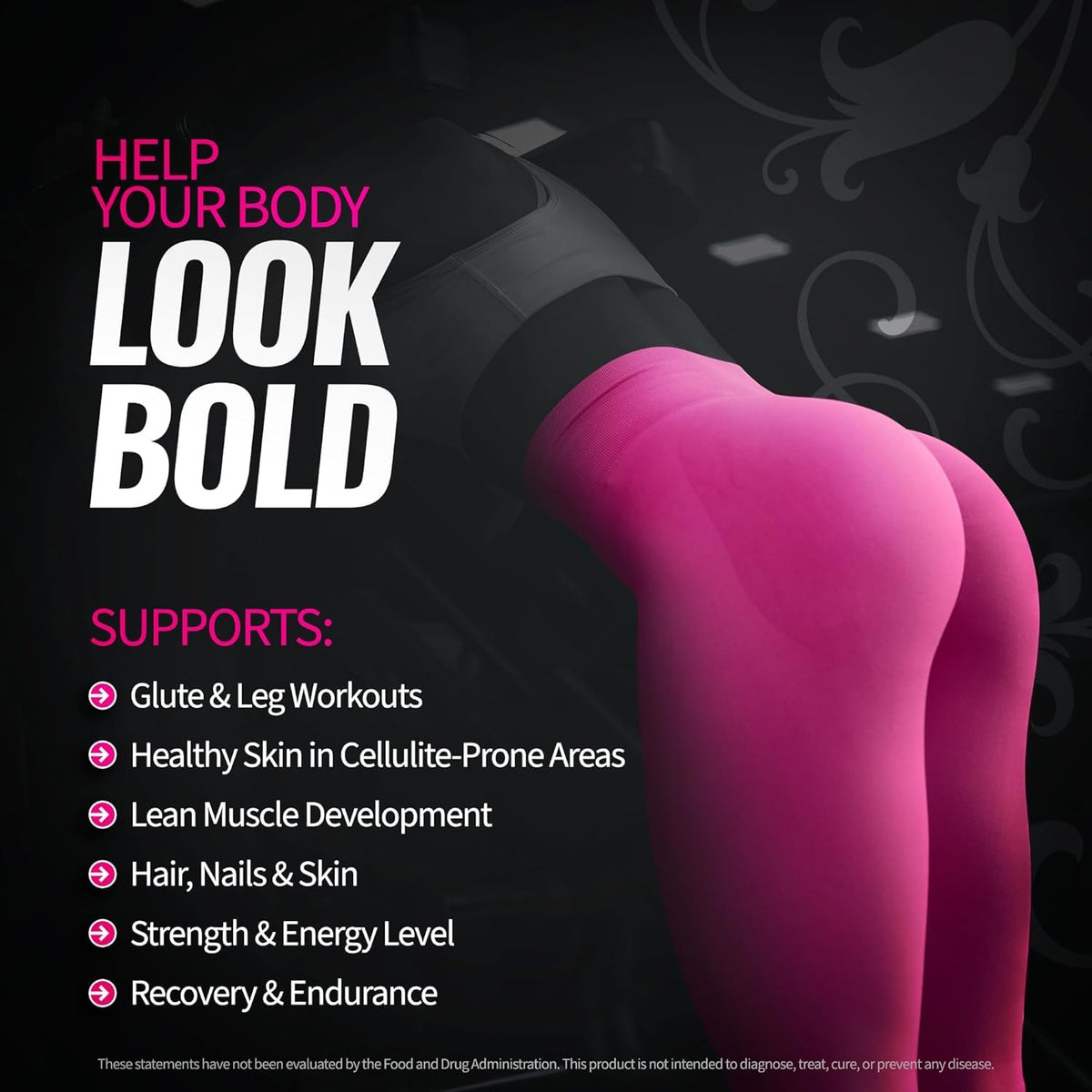 Bold Buns Creatine for Women – Supplement with Collagen & BCAA – Supports Muscle Development, Post-Workout Recovery, Skin Elasticity, - FENGGESTORE20