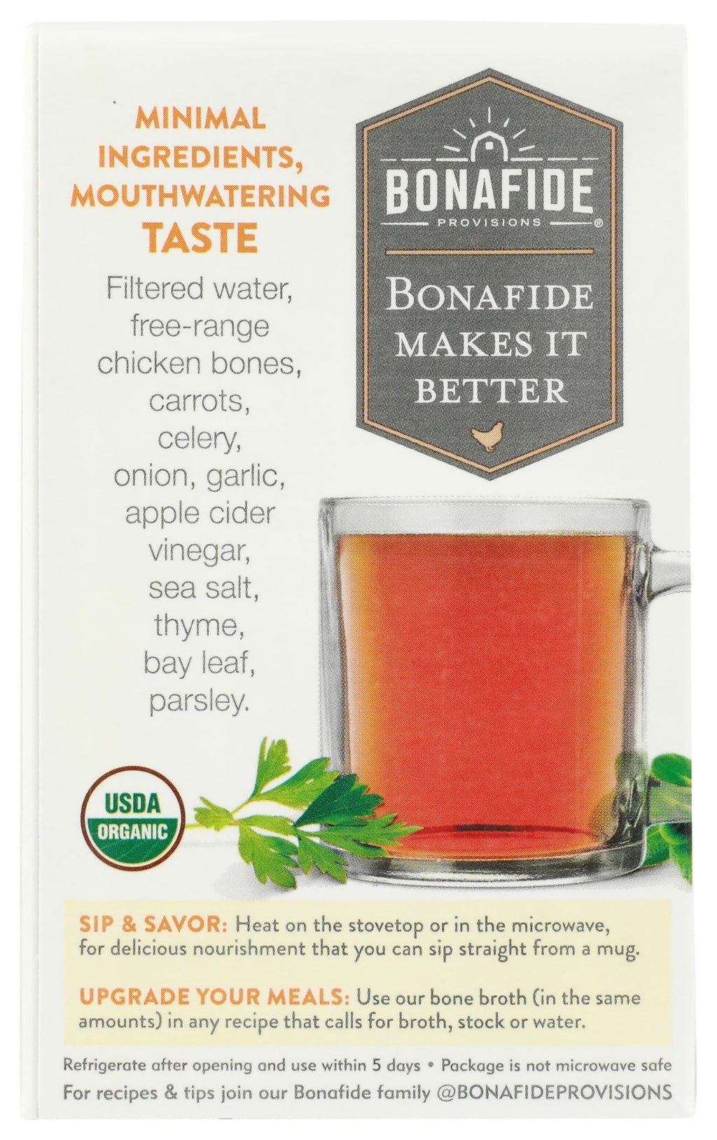 Bonafide Broth Bone Chicken Dry, 16.9 oz - FENGGESTORE20