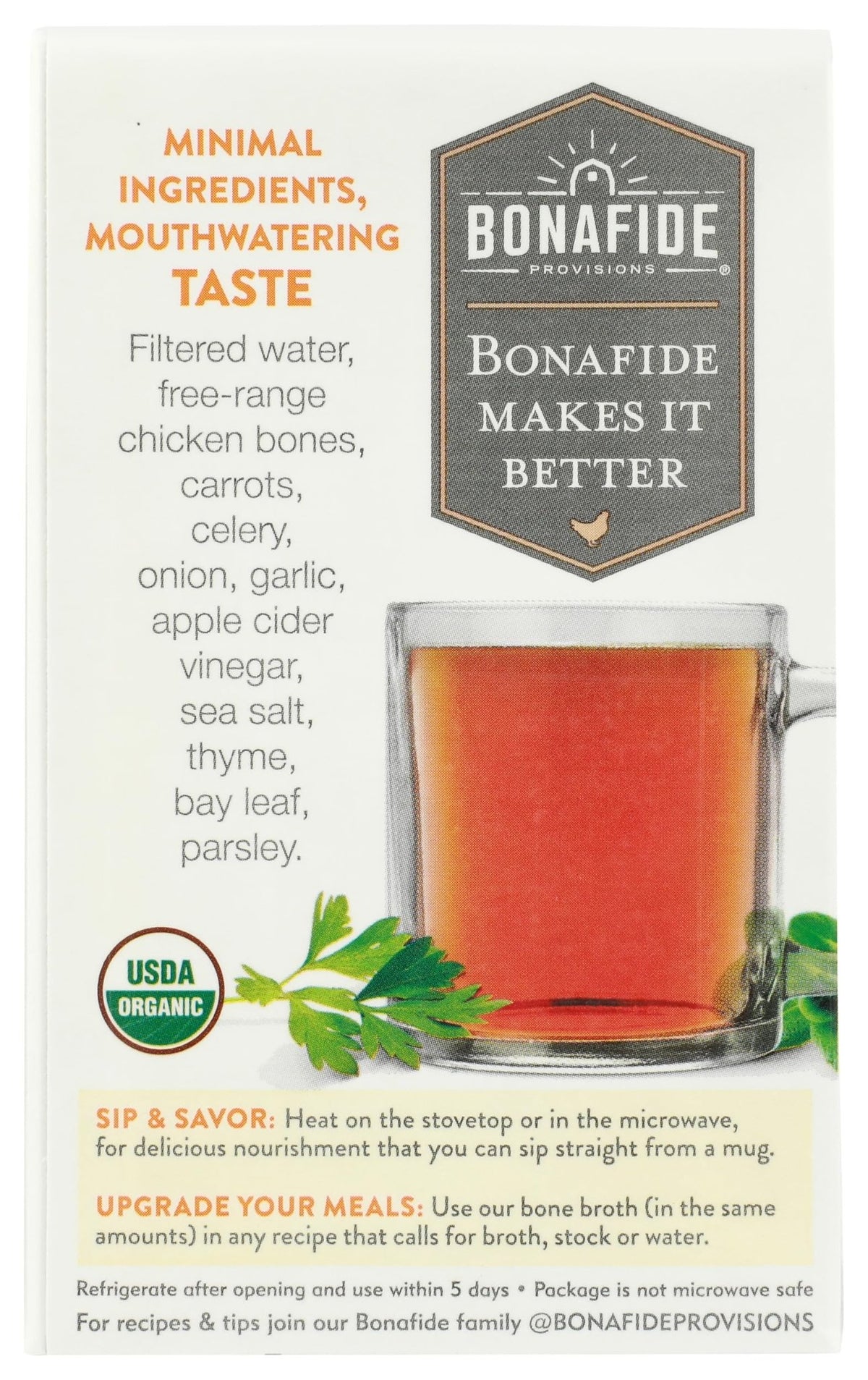 Bonafide Broth Bone Chicken Dry, 16.9 oz - FENGGESTORE20