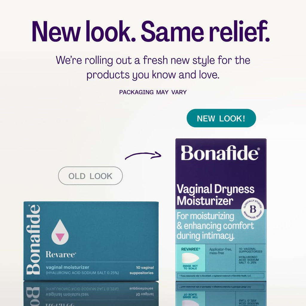 Bonafide Extra Strength Vaginal Moisturizer Revaree Plus – 10 mg Hyaluronic Acid – Hormone-Free – For Vaginal Dryness Associated with Pain & Sensitive Tissue – 1-Month Supply - FENGGESTORE20
