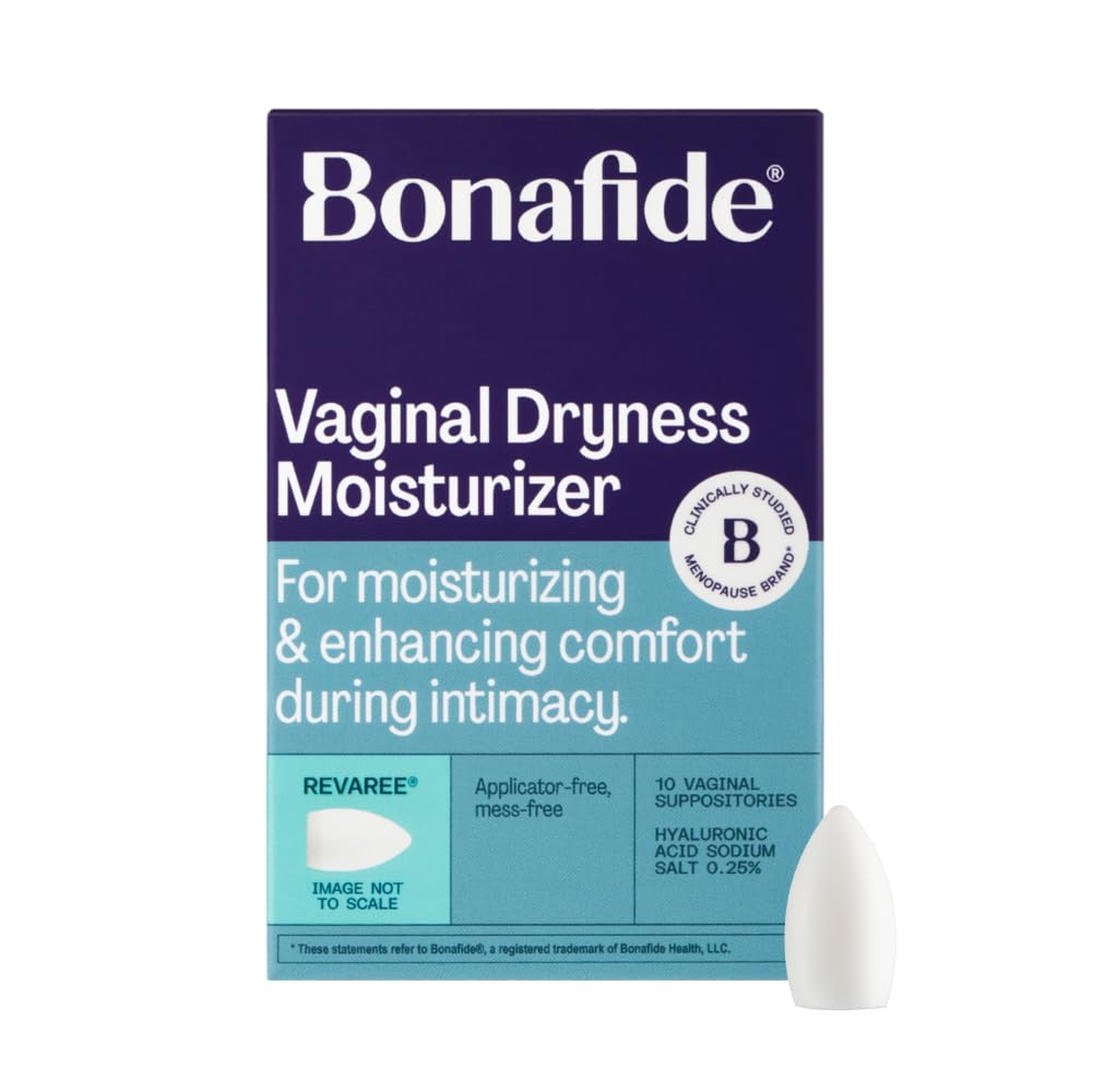 Bonafide Vaginal Moisturizer for Dryness Relief Revaree – 5 mg Hyaluronic Acid – Hormone-Free, Estrogen-Free – For Mild to Moderate Vaginal Dryness & Everyday Comfort — 1-Month Supply - FENGGESTORE20