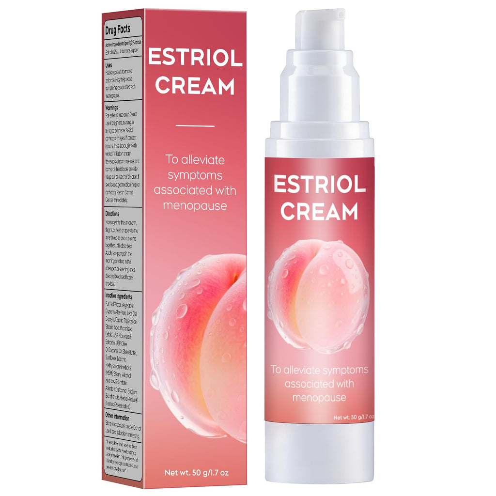 BonaImmuneX Bioidentical Estriol Moisturizing Cream for Women - Peri-Menopausal Intimate Hydration to Soothe Vaginal Dryness & Vulval Itch (1.76 oz / 50g, ~3-Month Supply) - FENGGESTORE20