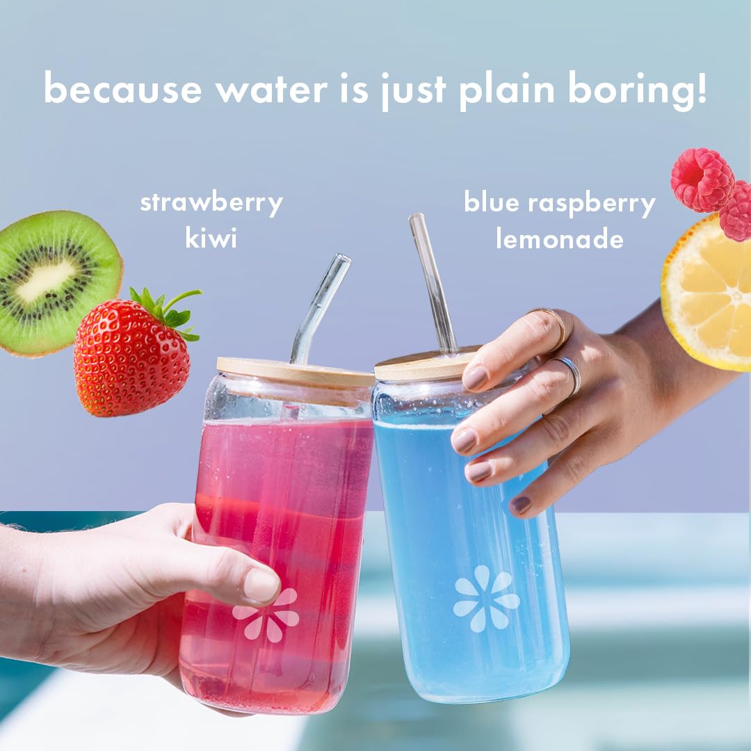 Boobie Hydromom Superfood Electrolyte Drink Mix, Blue Raspberry Lemonade | Refreshing Energy & Hydration Boost for Mamas | On-The-Go & Travel Essentials for Pregnancy, - FENGGESTORE20