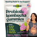 BoochBod - Probiotic Kombucha Gummy - Prebiotics, Probiotics, Postbiotics, Fiber Supplement, Slippery Elm, Dandelion Root - FENGGESTORE20