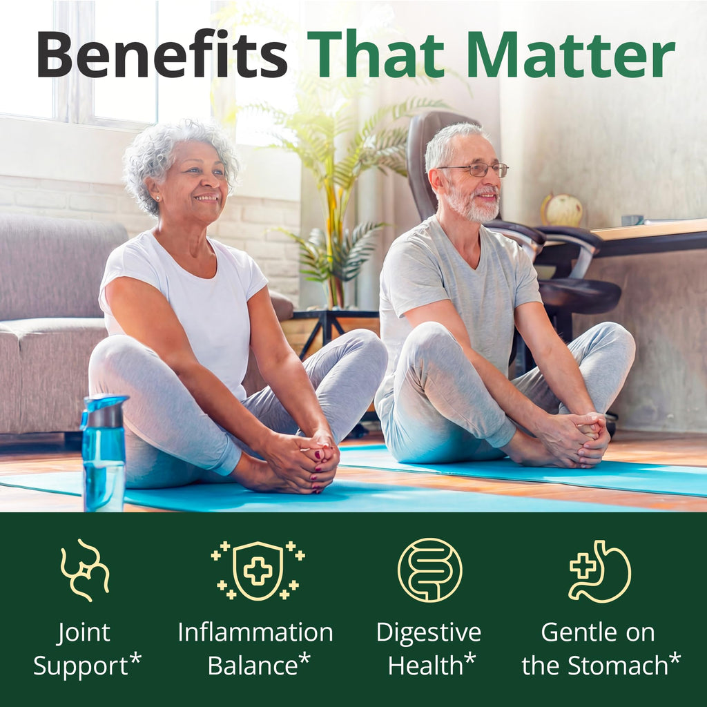 Boswellia Serrata Turmeric Supplement for Joint Support & Inflammation Balance – Turmeric Boswellia Supplement with Ginger & Black Pepper Extract - FENGGESTORE20