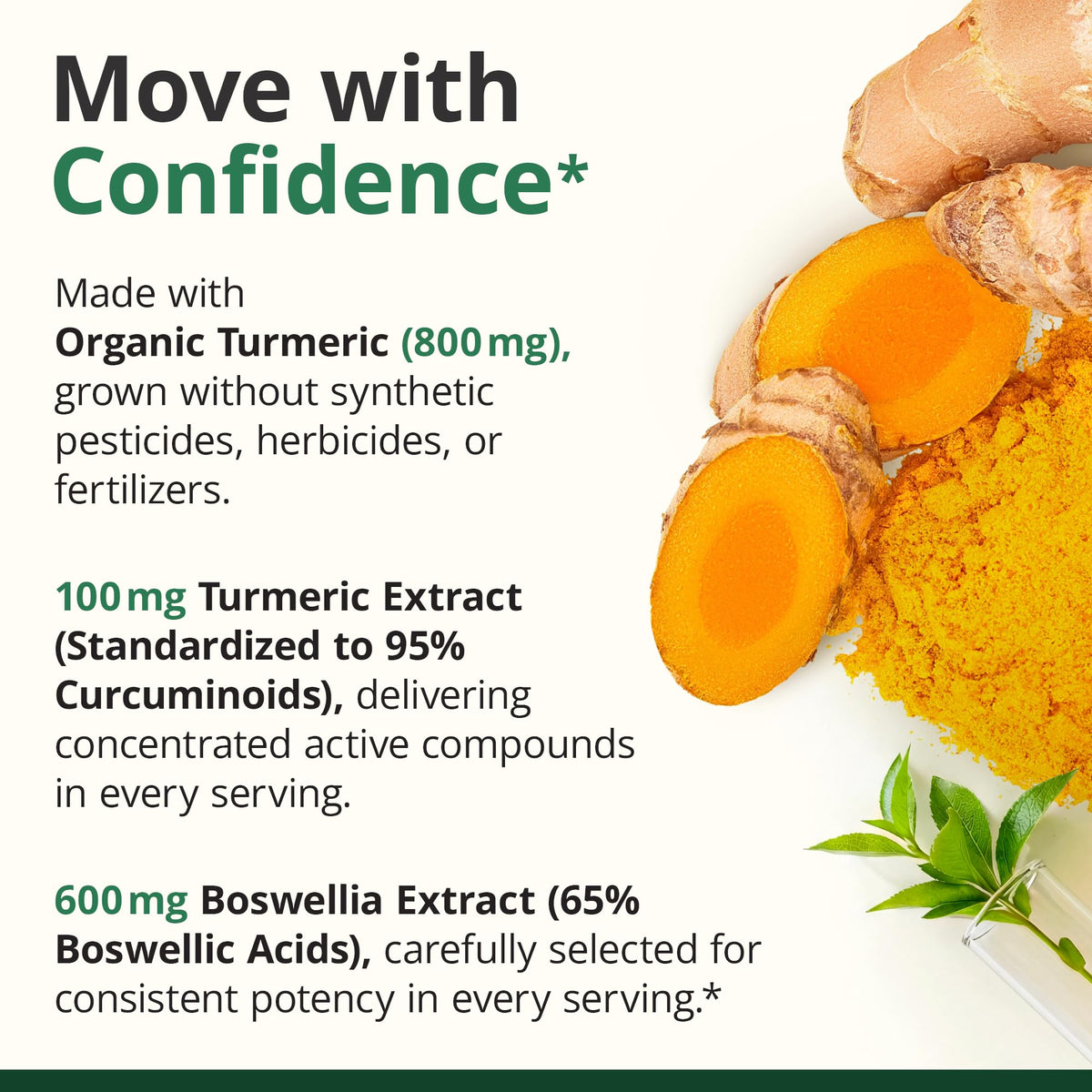 Boswellia Serrata Turmeric Supplement for Joint Support & Inflammation Balance – Turmeric Boswellia Supplement with Ginger & Black Pepper Extract - FENGGESTORE20