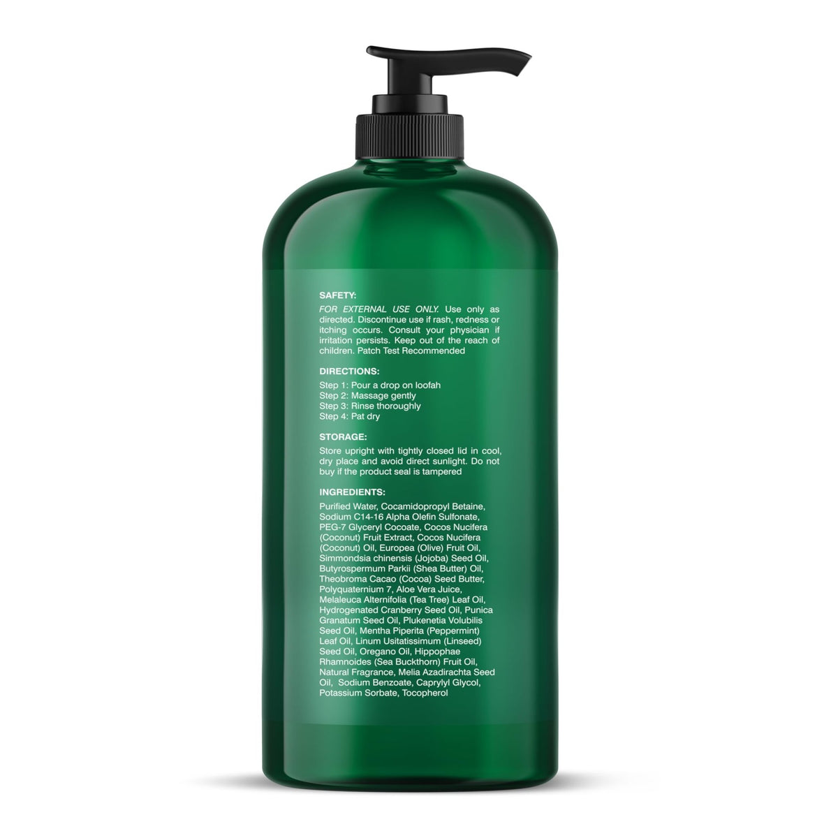 Botanic Hearth Tea Tree Body Wash -16 fl oz- All-Natural Antifungal & Odor-Control Shower - FENGGESTORE20