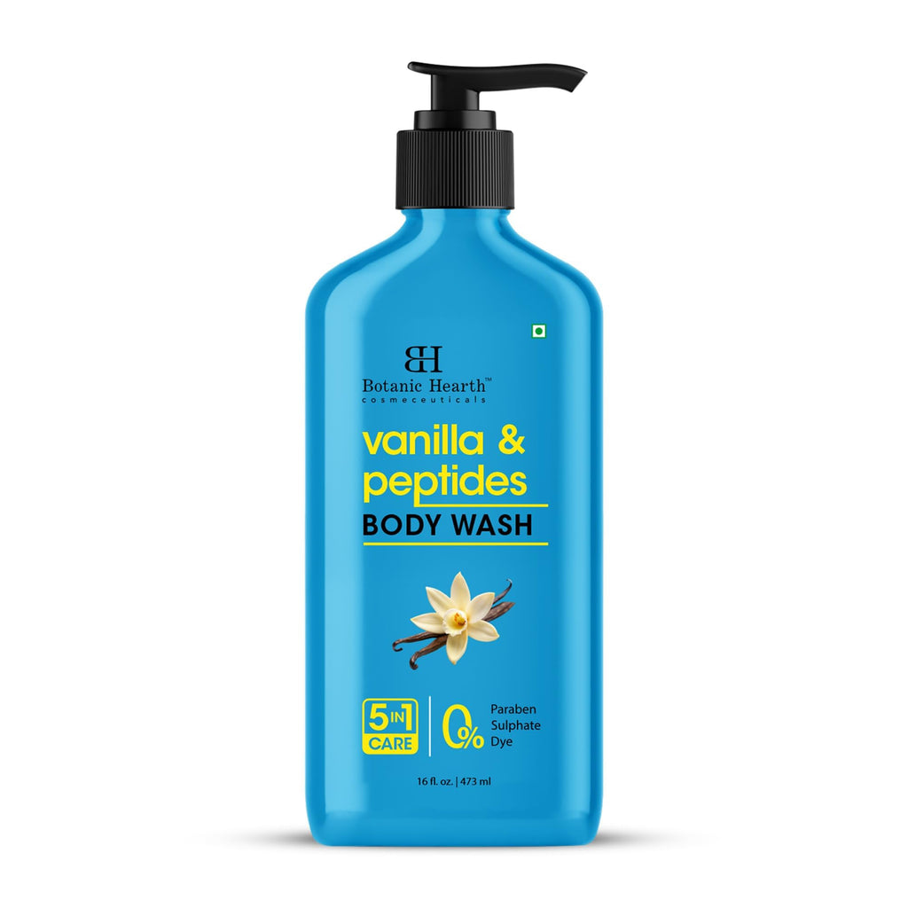 Botanic Hearth Vanilla Body Wash – Hydrating 5-in-1 Shower Gel with Warm Vanilla Aroma - FENGGESTORE20